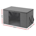 Artiss Blanket Storage Bags Box X4 Clothes Quilt Container 84L Organiser Grey