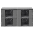 Artiss Blanket Storage Bags Box X4 Clothes Quilt Container 84L Organiser Grey