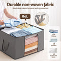 Artiss Blanket Storage Bags Box X8 Clothes Quilt Container 84L Organiser Grey