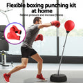 Everfit Punching Bag Stand 150cm Adjustable Freestanding Gloves