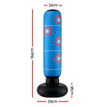 Everfit Freestanding Punching Bag Boxing Stand Inflatable Fitness 164cm Blue