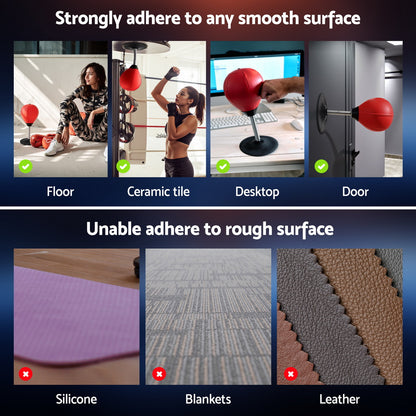 Everfit Desktop Punching Boxing Bag Stand Set with Pump Swivel Speed Balls