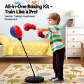 Everfit Kids Punching Bag Stand 76-112cm Adjustable with Gloves Pump