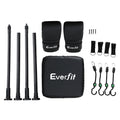 Everfit Doorway Punching Bag Adjustable Black Boxing Gloves
