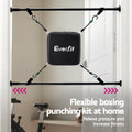 Everfit Doorway Punching Bag Adjustable Black Boxing Gloves