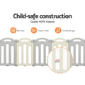 Keezi Baby Playpen 16 Panels Foldable Toddler Safety Fence Centre