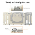 Keezi Baby Playpen 16 Panels Foldable Toddler Safety Fence Centre