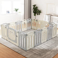 Keezi Baby Playpen 16 Panels Foldable Toddler Safety Fence Centre