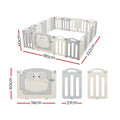 Keezi Baby Playpen 20 Panels Foldable Toddler Safety Activity Centre
