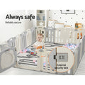 Keezi Baby Playpen 20 Panels Foldable Toddler Safety Activity Centre