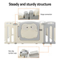 Keezi Baby Playpen 20 Panels Foldable Toddler Safety Activity Centre