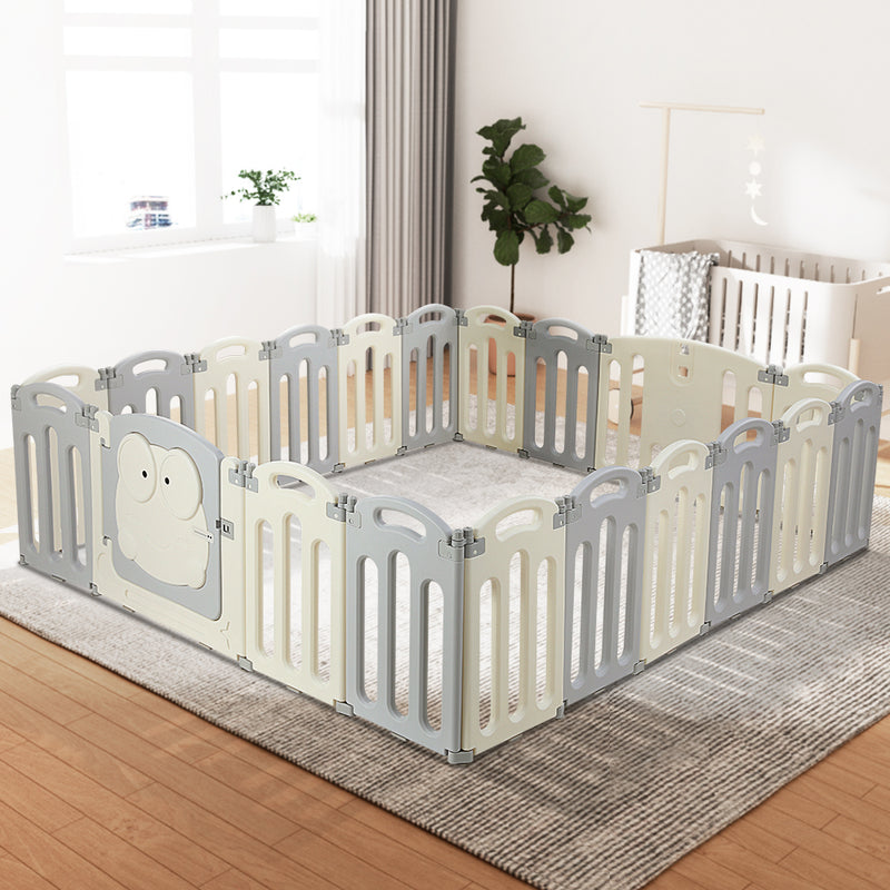 Keezi Baby Playpen 20 Panels Foldable Toddler Safety Activity Centre