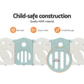 Keezi Baby Playpen 16 Panels Foldable Toddler Safety Gate Fence