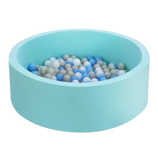 Keezi Kids Ball Pit 90x30cm Ocean Foam Play Pool Blue Barrier