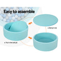 Keezi Kids Ball Pit 90x30cm Ocean Foam Play Pool Blue Barrier