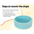 Keezi Kids Ball Pit 90x30cm Ocean Foam Play Pool Blue Barrier
