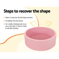 Keezi Kids Ball Pit 90x30cm Ocean Foam Play Pool Pink Barrier