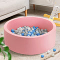 Keezi Kids Ball Pit 90x30cm Ocean Foam Play Pool Pink Barrier