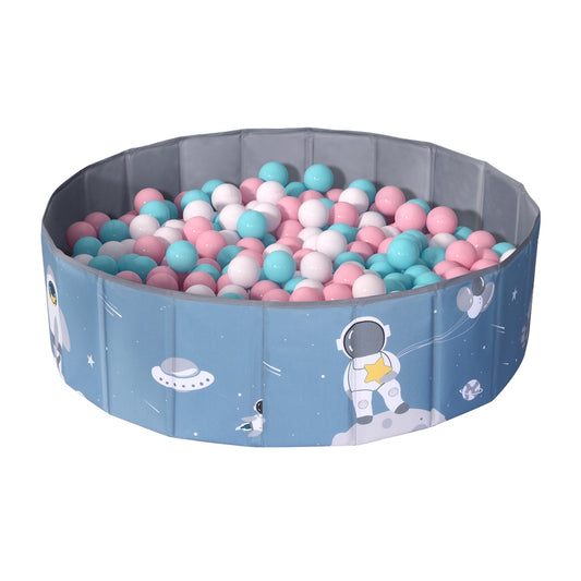 Keezi Kids Ball Pit Foldable Playhouse Blue Storage Bag Toddler