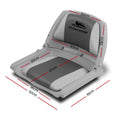 Seamanship 2X Folding Boat Seat Swivel Low Back Grey 4cm Pad