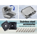 Seamanship 2X Folding Boat Seat Swivel Low Back Grey 4cm Pad