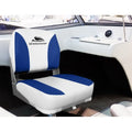Seamanship 2X Folding Boat Seats Swivel Low Back 13cm Padding White