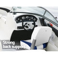 Seamanship 2X Folding Boat Seats Swivel Low Back 13cm Padding White
