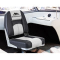 Seamanship 2X Folding Boat Seats Swivel Low Back Grey Marine