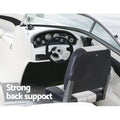 Seamanship 2X Folding Boat Seats Swivel Low Back Grey Marine