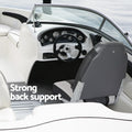 Seamanship 2X Folding Boat Seats Swivel High Back Black 12cm Padding