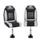 Seamanship Folding Boat Seat 2X with Pedestal 34-46cm Black