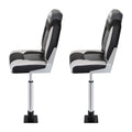 Seamanship Folding Boat Seat Swivel 55-75cm High Back Pair Black