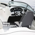 Seamanship Folding Boat Seat Swivel 55-75cm High Back Pair Black