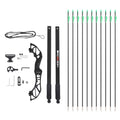 Everfit 55lbs Recurve Bow Arrow Set Takedown Hunting Archery Green