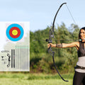 Everfit 55lbs Recurve Bow Arrow Set Takedown Archery Hunting Green