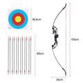 Everfit 55lbs Recurve Bow Arrow Set Takedown Archery Hunting Red