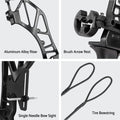 Everfit 55lbs Recurve Bow Arrow Set Takedown Archery Hunting Red