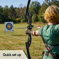 Everfit 55lbs Recurve Bow Arrow Set Takedown Archery Hunting Red