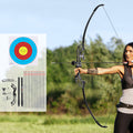 Everfit 55lbs Recurve Takedown Bow Arrow Set Archery Hunting Red