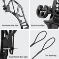 Everfit 55lbs Recurve Takedown Bow Arrow Set Archery Hunting Red