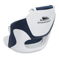 Boat Seat Flip Up Bolster Swivel 15cm Padding Blue Captain