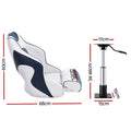 Captain Boat Seat Flip Up Swivel 15cm Padding Blue Adjustable 34-46cm