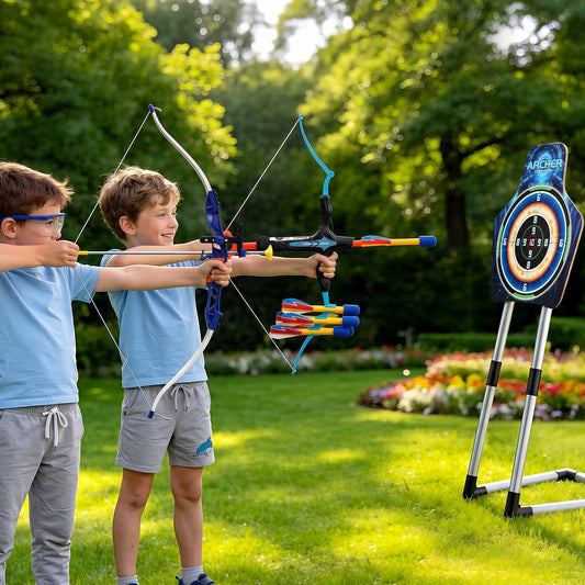 Keezi Kids Bow Arrow Set Toy Archery Target Suction Cup Arrows