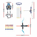 Keezi Kids Bow and Arrow Set Toy Archery Standing Target Suction Cup Arrows