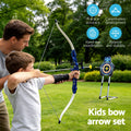 Keezi Kids Bow Arrow Set Archery Target Suction Cup Arrows Goggles