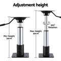 Seamanship Boat Seat Pedestal 34-46cm Gas Lift 360 Swivel