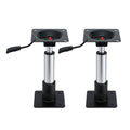 Boat Seat Pedestal 34-46cm Adjustable Gas Lift 360° Swivel 2 Pack