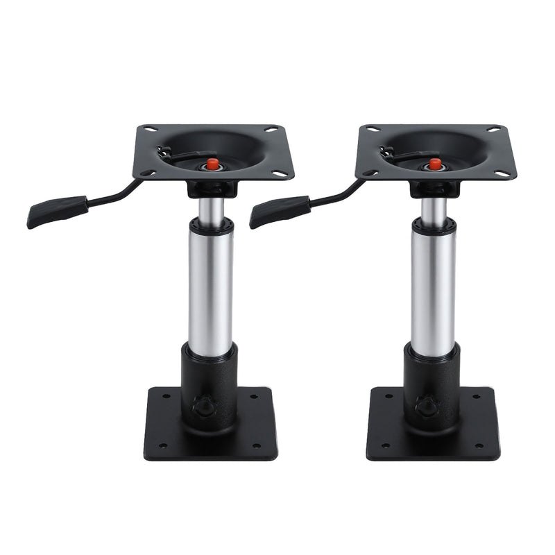 Boat Seat Pedestal 34-46cm Adjustable Gas Lift 360° Swivel 2 Pack