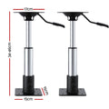 Boat Seat Pedestal 34-46cm Adjustable Gas Lift 360° Swivel 2 Pack