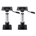 Boat Seat Pedestal 34-46cm Adjustable Gas Lift 360° Swivel 2 Pack
